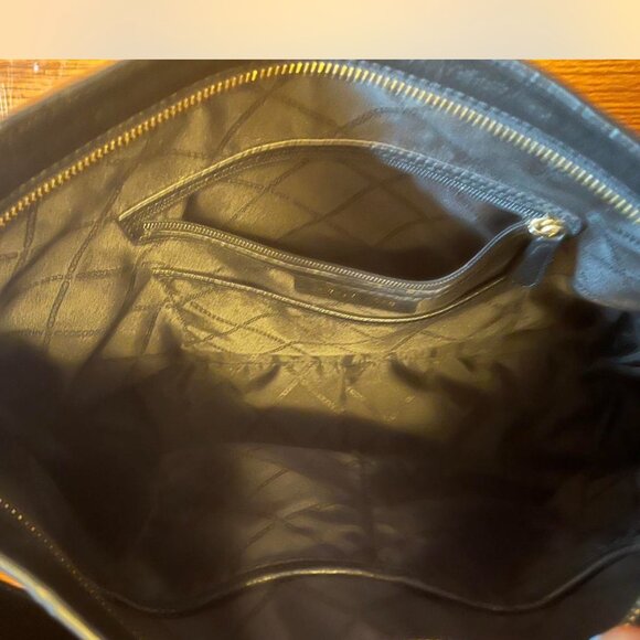 MICHAEL KORS BLACK LEATHER HOBO BAG - Picture 5 of 5